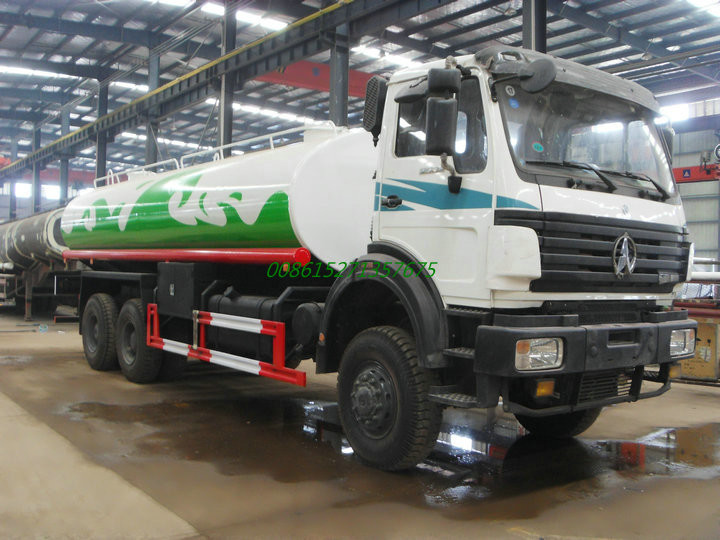 Beiben AWD off road Steel Water Tanker Truck 6x6 With Water Pump Bowser For Transport Clean Drinking Water 16-18cbm