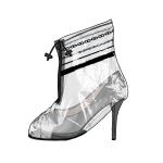 Waterproof Plastic High Heel Boots Rain Shoes Cover For Rain, ankle Boot