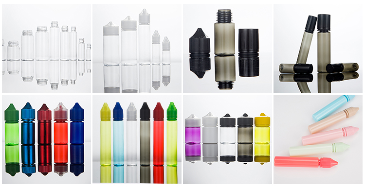 Pet Plastic 30ml E Cig Liquid Bottle With Child Tamper Proof Lid