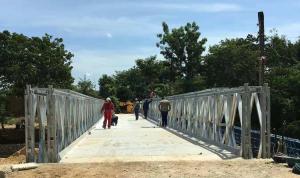 China High Reliable Temporary Steel Pedestrian Q345B Prefabricated Steel Material wholesale