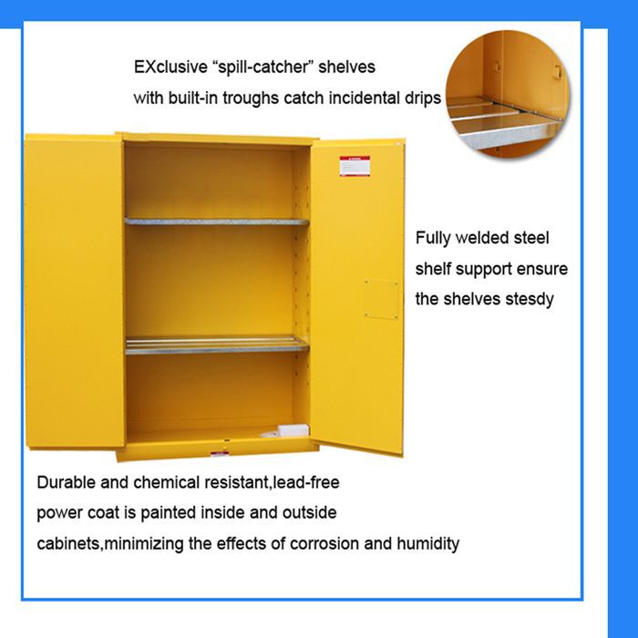 Harmful Gas Storage Industrial Lab Furniture , Flammable Storage Cabinet