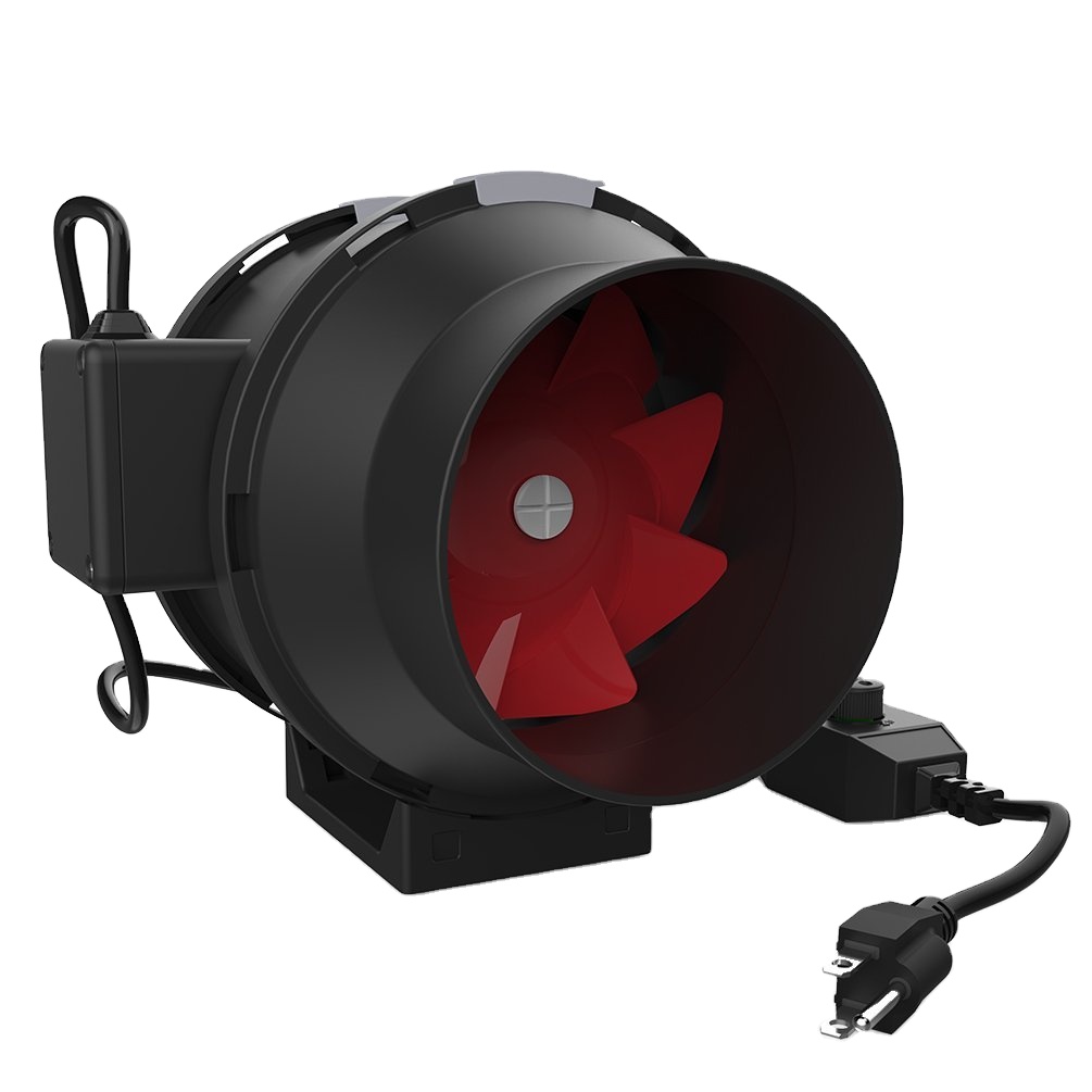 162-252 Air Quantity 6 inch 440 cfm Inline Axial Flow Fan for Grow Tent Ventilation