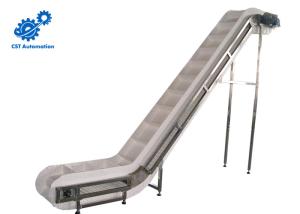 China Automated PU Inclined Belt Conveyor Systems 1500mm * 600mm * 900mm wholesale