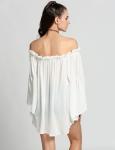 Neck Designs For Ladies Tops Fashion Women Off Shoulder Solid Blouse Tops