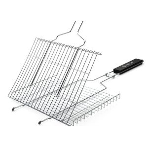 Stainless Steel BBQ Grilling Basket for Fish and Meat