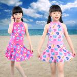 Sunny Girls Swim Suit Two Pieces Shirt Girl Push Up Swimsuit For Children