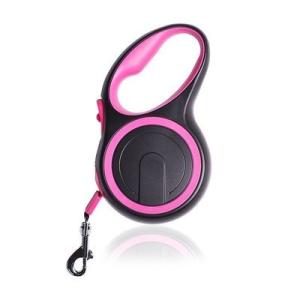 China Pink 10m Retractable Dog Lead Heavy Duty Extendable Dog Leash wholesale