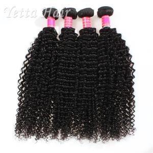 China Kinky Curly Burmese Virgin Hair Bundles , No Tangle Real Wavy Hair wholesale