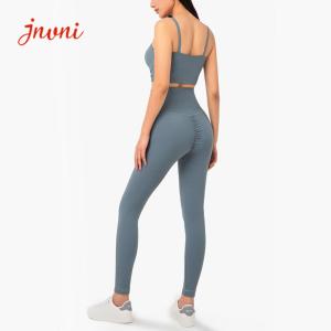 China Srunch Butt Lift Tommy Control Sports Legging And Bra Set 220gsm wholesale