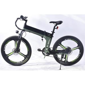 China 264lbs Folding Mountain E Bike , Pedal Assist Full Suspension Mountain Bike wholesale