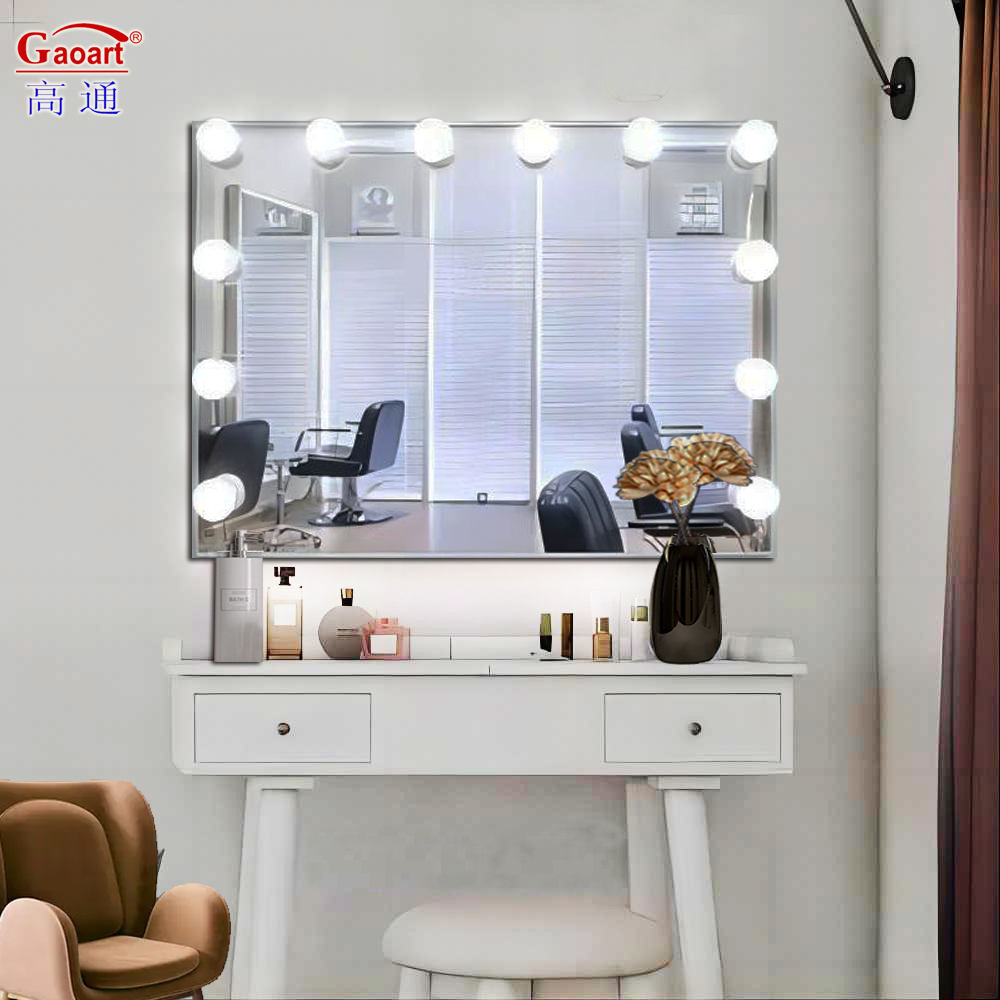 Professional Full Body Black Light Bulb Vanity Mirror with Adjustable LED Lights