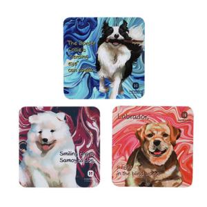 China EVA Printed Fridge Magnet Sticker Flexible Magnetic Coaster wholesale
