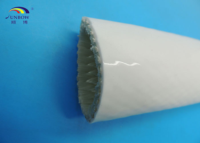 Steel Plant Use Braided Fiberglass Sleeve With Silicone Cover High Temperature Resistant