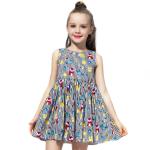 Summer Girls Children'S Casual Dress Sleeveless Flamingo Printed