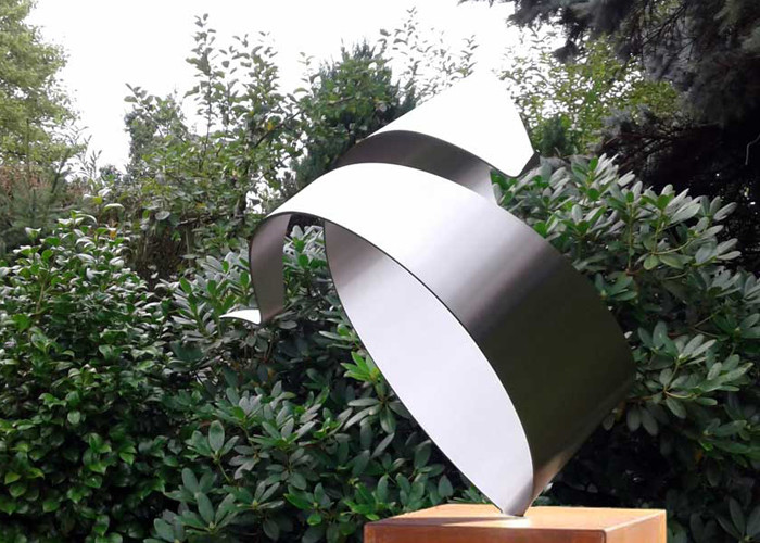 Custom Size Art Design Brushed Stainless Steel Garden Sculpture