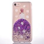 Soft TPU Glitter Fall Princess Dress Girl Back Cover Cell Phone Case For iPhone