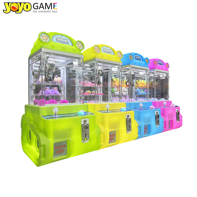kids adult coin operated mini crane claw game machine toy kits for sale