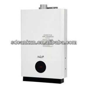 China Tankless Natural Gas Hot Water Boiler Heater 6L-14L 110V Brushed Aluminum wholesale