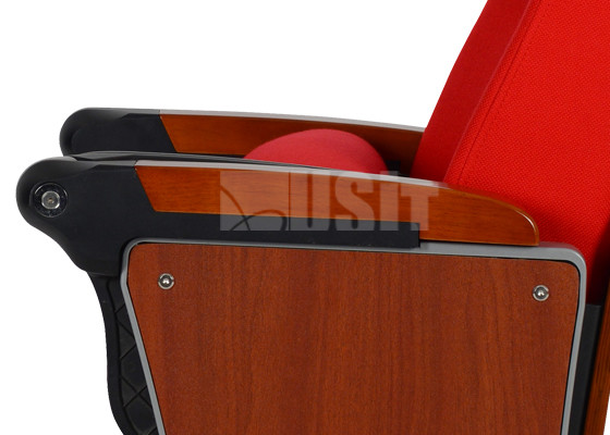 Aluminum Alloy Base Legs Padded Church Chairs Ply Wood Outer Back Design