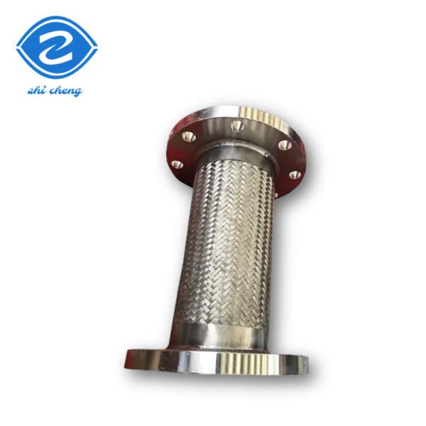 SS304 Flange Joint Corrugated Stainless Steel Metal Hose For Steam Air