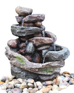 China Creek Cascading Water Fountains Outdoor , Large Garden Water Fountains In Magnesia Material wholesale