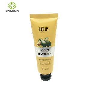 China Yellow ABL Cream Tube Packaging Octagonal Cap Decorated 50 ML Capacity wholesale
