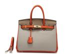 Fashionable Women Leather Handbags / Customized Casual Tote Bags Genuine Leather