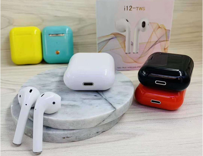 Wireless TWS Bluetooth Earphone I12 BT Earbuds 30mAh Battery With Charging Case