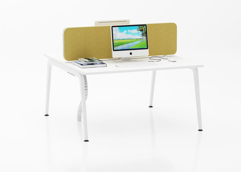 White Color Office Meeting Table 10 Person Conference Desk For Meeting Room