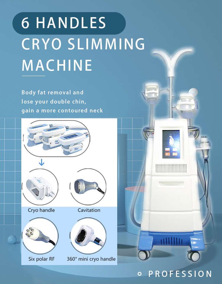 Cold Body Cryotherapy Slimming Criolipolyse 6 Hands Cool Tech Sculpting Shape Fat Freezing cryolipolysis Machine