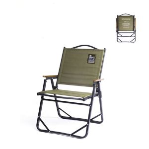Skidproof Padded Aluminum Folding Camping Chair 54x52x78cm 100kg Capacity