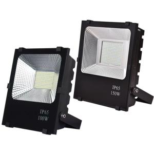 China 3000K 4000K Smd Waterproof LED Flood Lights Black Aluminum Housing wholesale