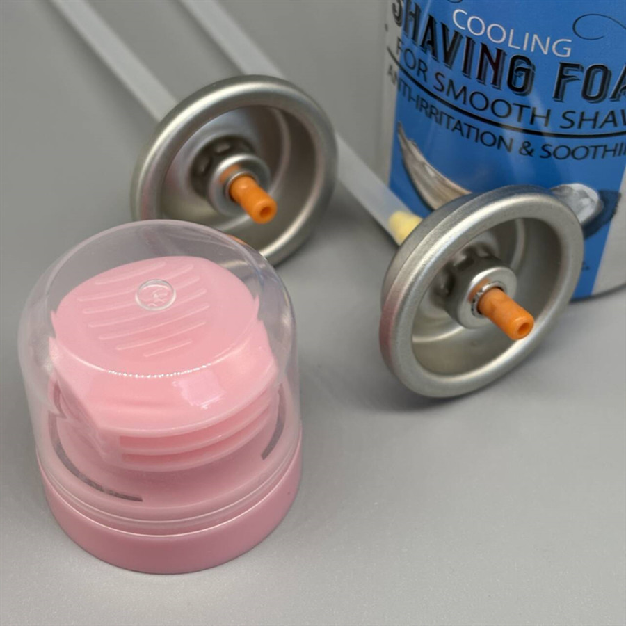 Customizable Shaving Foam Valve for Branded Grooming Kits with Laser-Engraved Logos