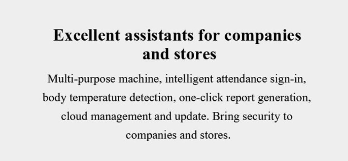 800*1280 Access Control Thermal Scanner , Face Recognition Temperature Detector