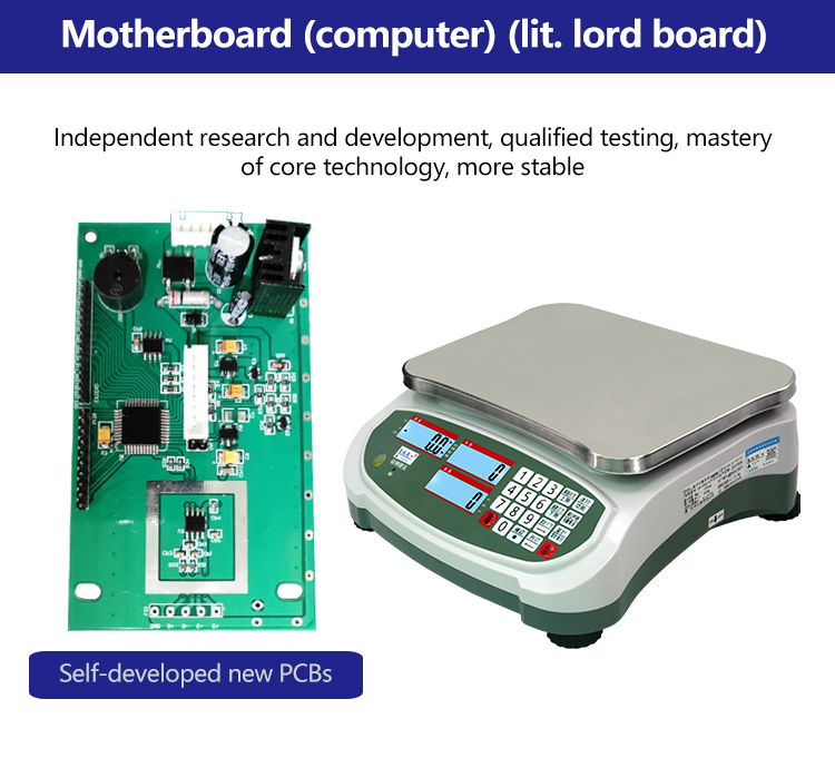 Industrial SOHE 2024 ABS LCD Screen Industry Weighing Table Scale AC220V Power Supply