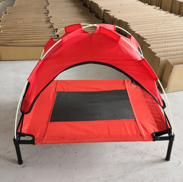 76x60x16cm Portable dog bed with tent, military bed, golden retriever mattress, Teddy Little Medium Dog House with tent