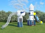 Amusement Plastic Climbing Frames Weather Resistant Non Slip Commercial Park
