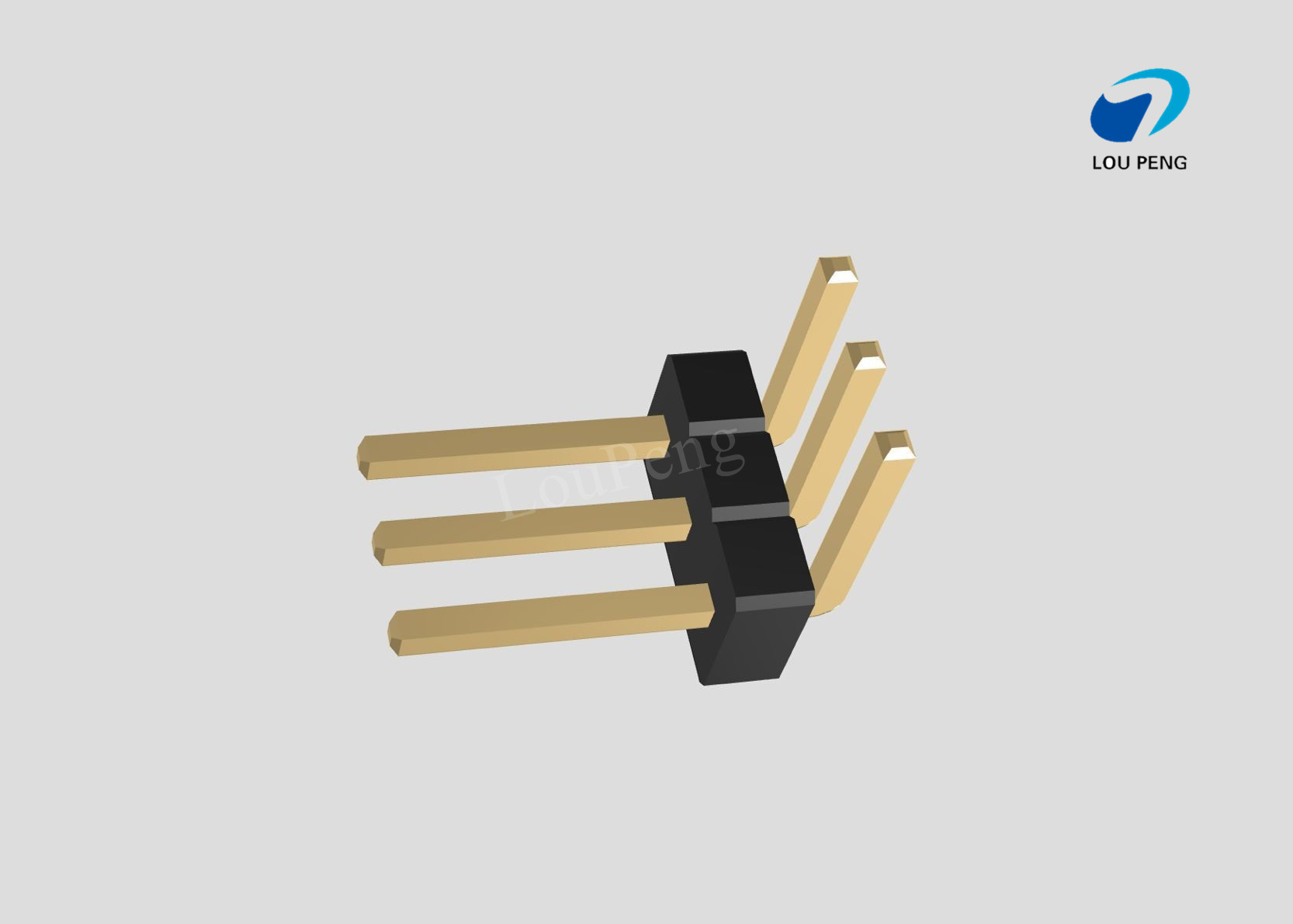 Pin Header 1x03pin 1.27mm pitch horizontal