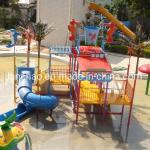 Small Size Children Outdoor Water Playground With Fiberglass Water Slide