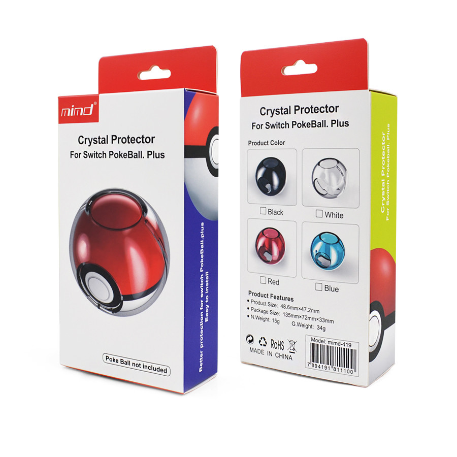 New Arrival PC Cover Case Crystal Protector for Nintendo Switch Poke Ball Plus in Set