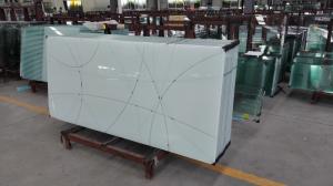 China Ceramic Printing Custom Tempered Glass Flat For Building Wall wholesale