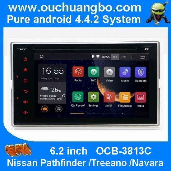 Ouchuangbo Auto GPS Navigation Stereo for Nissan Pathfinder /Treeano /Navara DVD Radio Blu