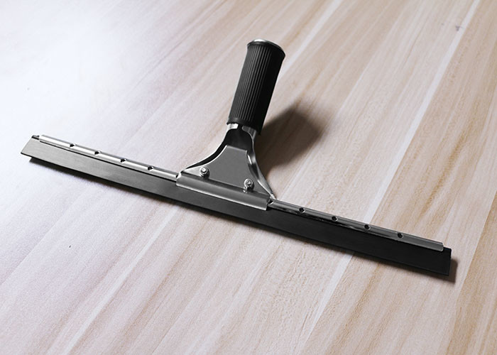 Straight Blade Rubber Grip SS Industrial Window Squeegee
