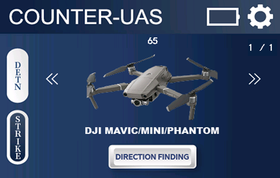 Handheld Anti Jamming Drone Detector Easy Operate UAV Detector IP55 Protection