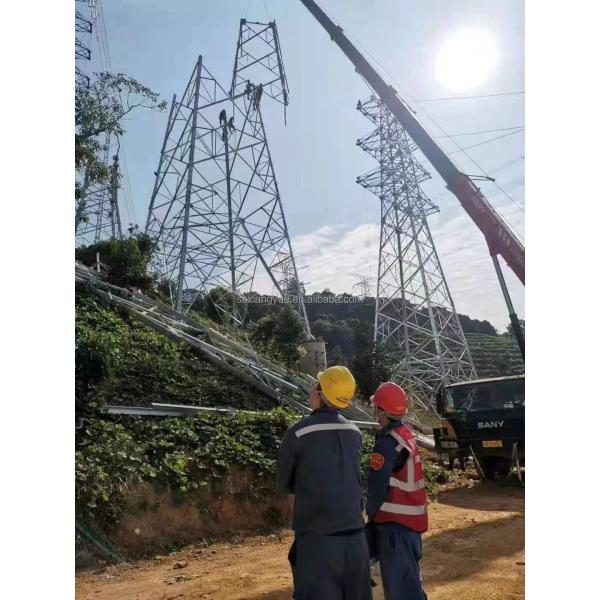 35FT 40FT Galvanized Tube Triangular Lattice Gsm Radio Cell Communication Tower