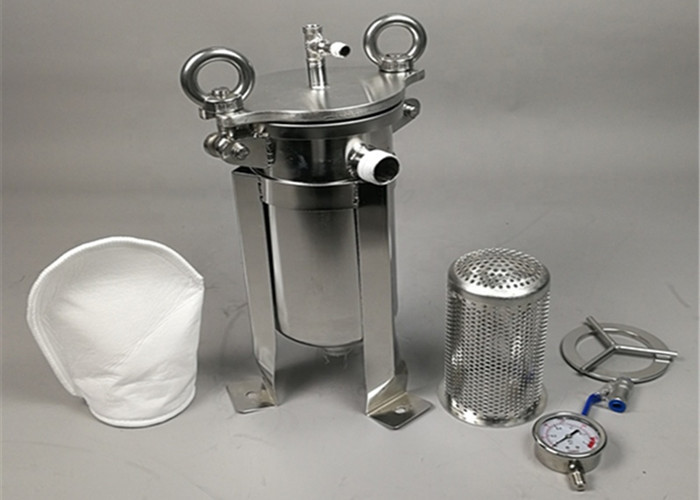 High Pressure Filter Housing , Industrial Bag Filter Housing For Food / Beverage