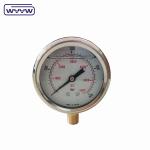 YN60 shock-proof radial bottom entry oil filled stainless steel 2.5" gauge high