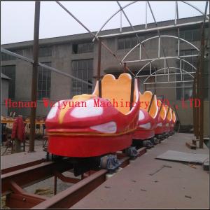 China 6 cars 12 seats Playground Kiddy Rides Motorless Slide Dragon Train Ride wholesale