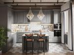 Apartment Wood Custom Furniture Melamine Wooden Cabinet Kitchen Cabinets Modern