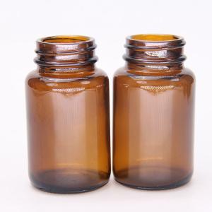 China Amber Blue Glass Reagent Bottles 500ml 250ml Apothecary Jar wholesale